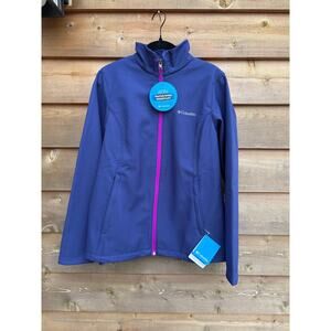 Columbia blue full zip weather resistant jacket medium